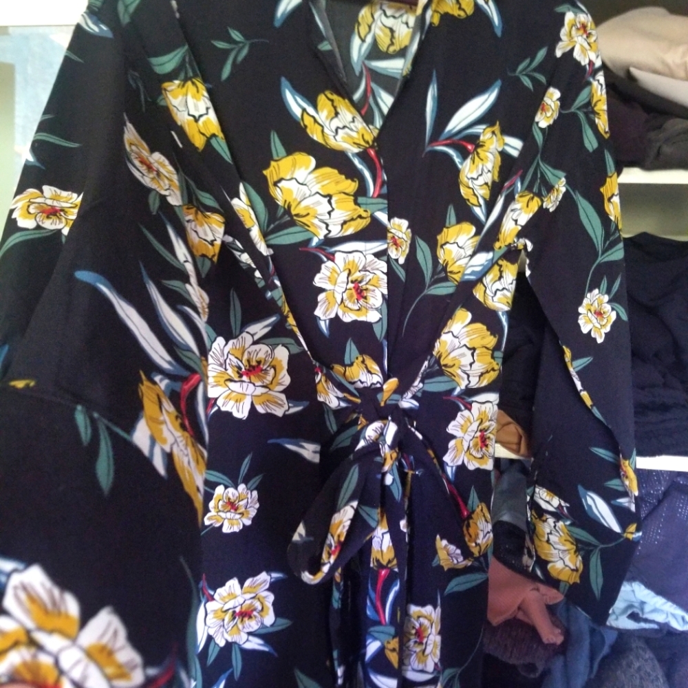 Floral exotic dress size L